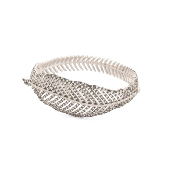 FREIDA ROTHMAN Silver Sterling Silver Plume Hinge Bracelet